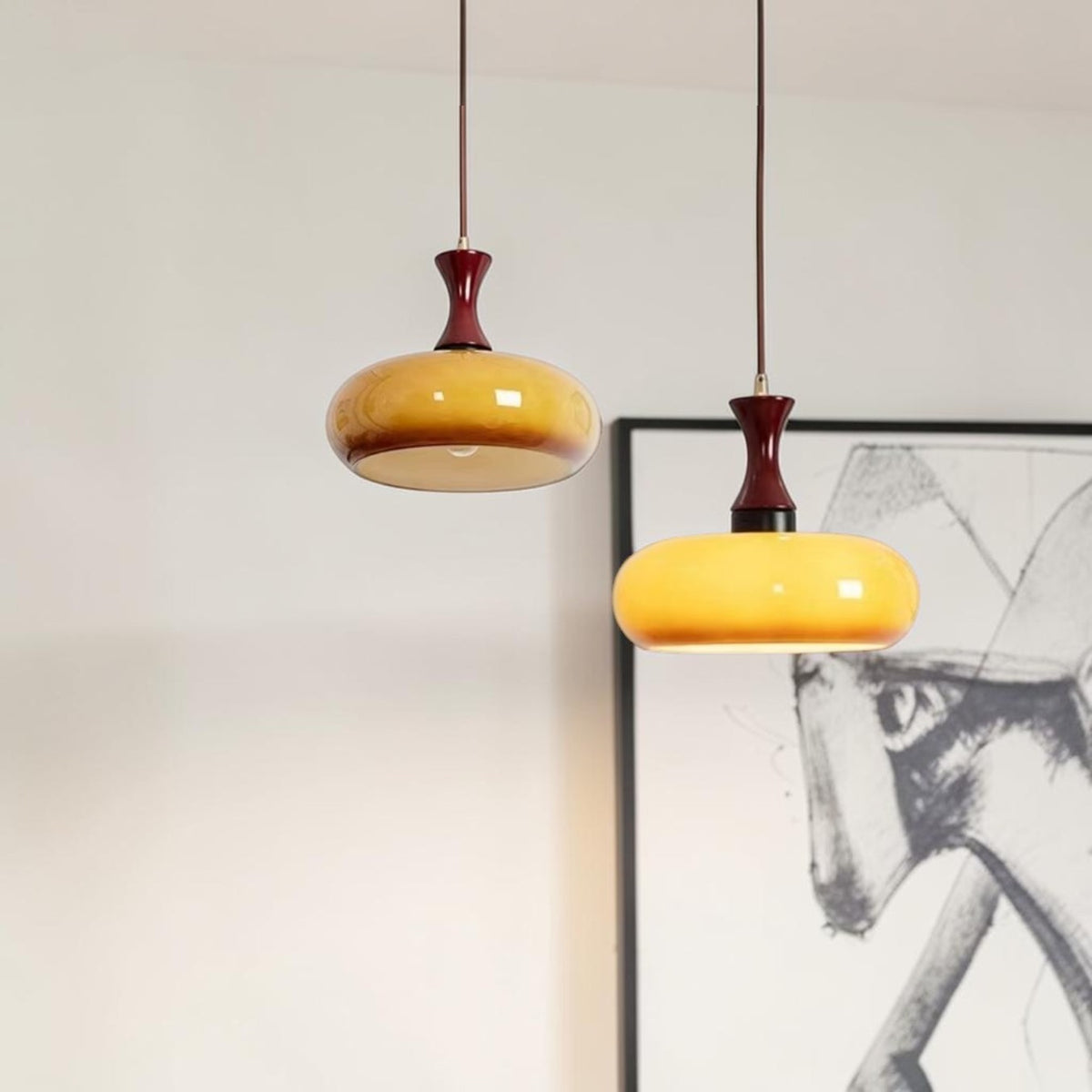 Sayen Glass Pendant Light