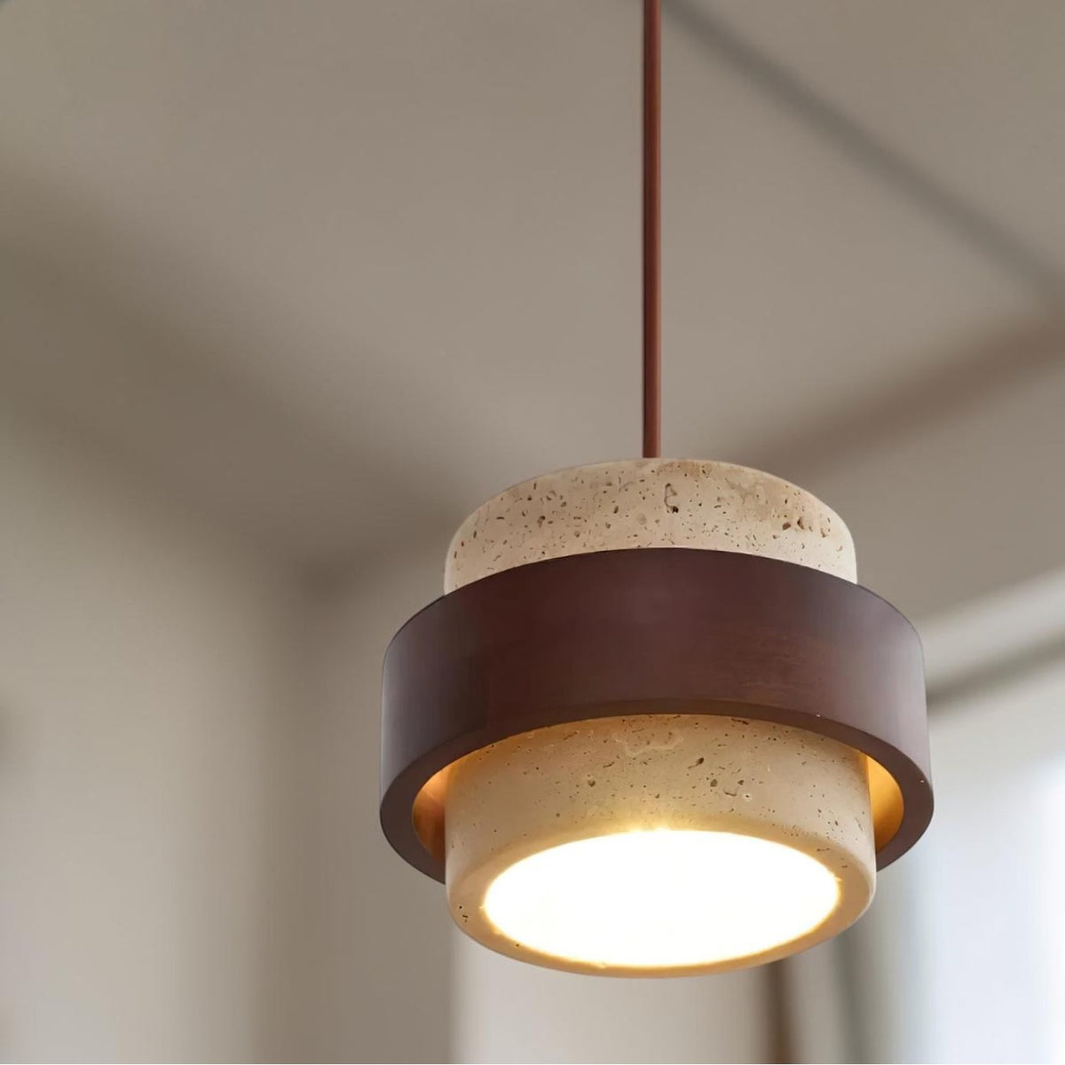 Travo Travertine Pendant Light