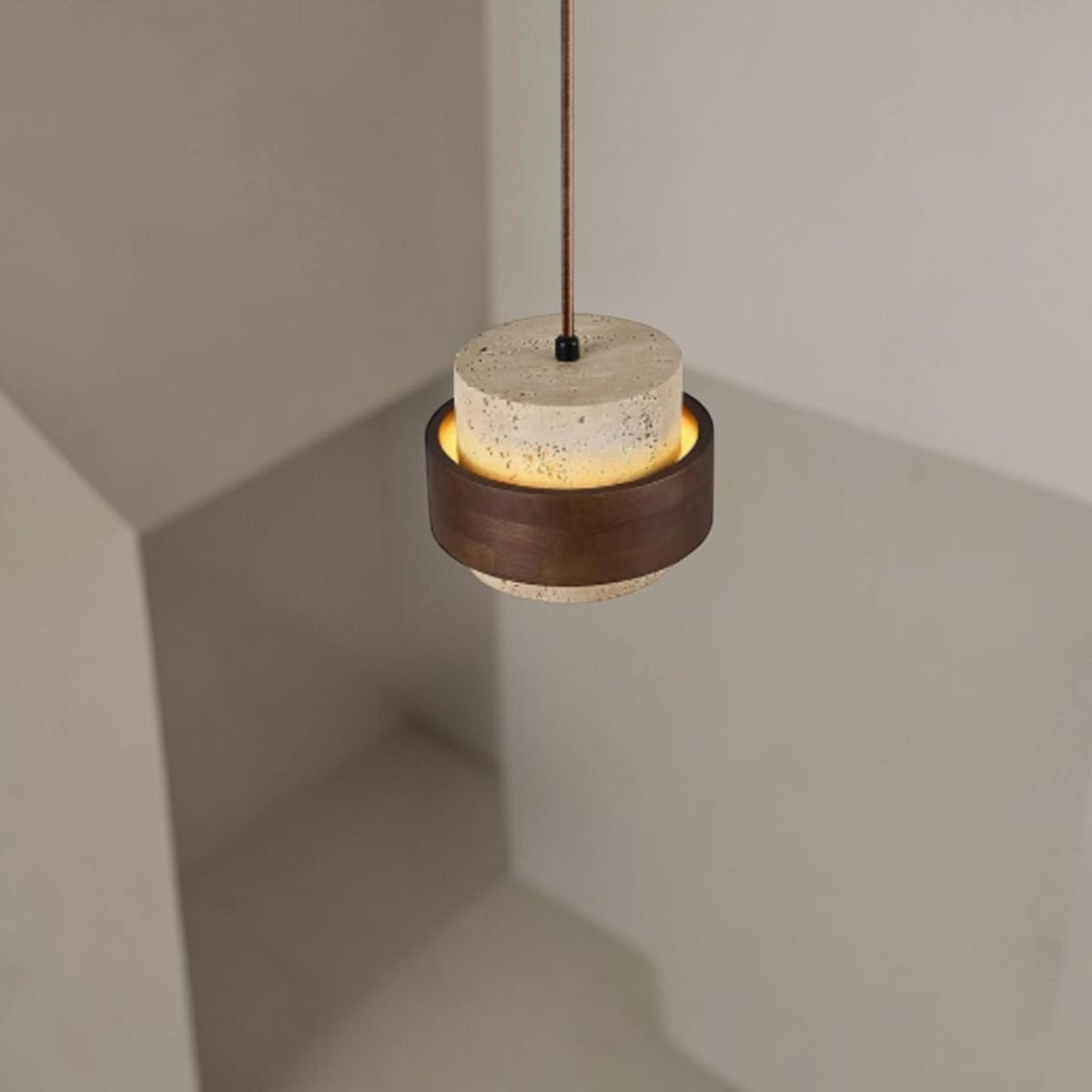 Travo Travertine Pendant Light